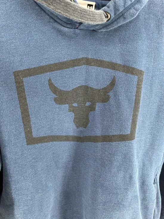 Under Armour Project Rock Dark Blue Hoodie - Picture 4 of 9